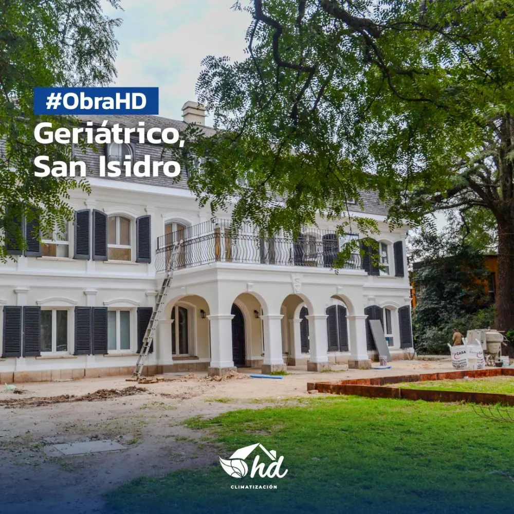 Obra de climatización en un geriátrico de San Isidro